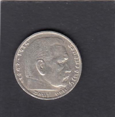 Beschrijving: 5 Mark  HINDENBURG 